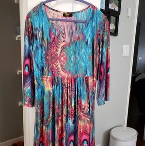Multi color tunic style dress